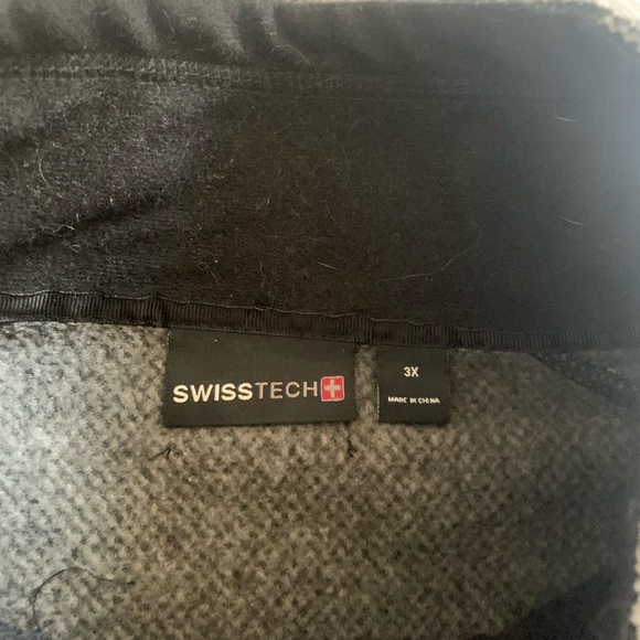 Women's SwissTech Fleece Sweater Jacket Unisex Plus Size - Picture 2 of 2